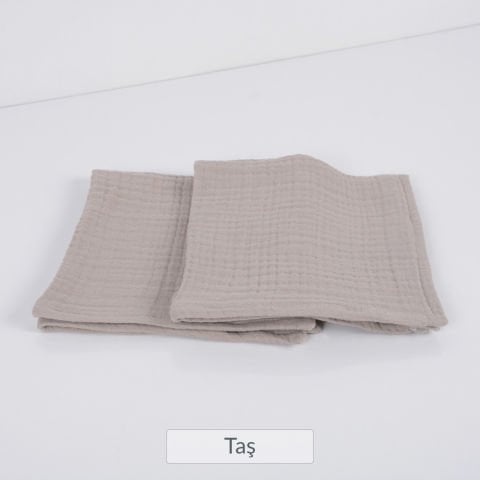 Seçmeli 2 Adet 35x35*2 Müslin Ağız Bezi