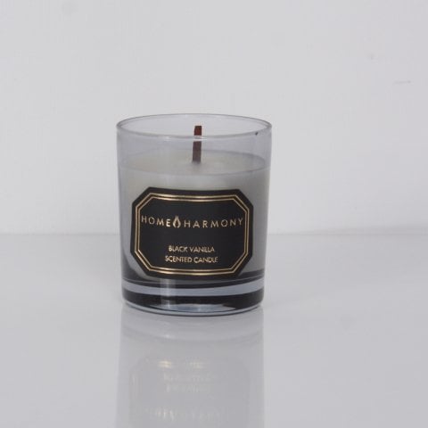 Black Vanilla Vanilya Kokulu Dekoratif Mum 7x8 cm