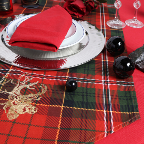 Morris Geyikli Runner Kırmızı - 45x170