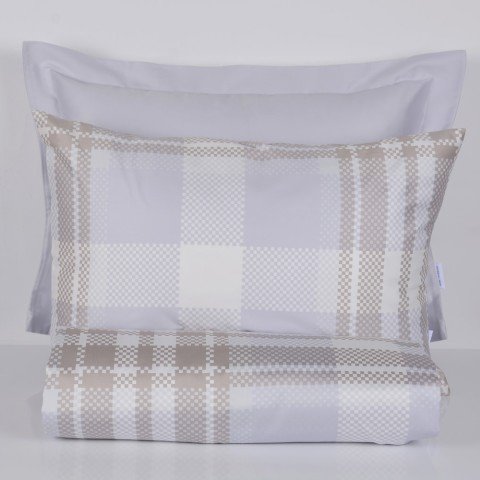 %100 Pamuk Saten Scott  Nevresim Takımı Mavi - Çift Kişilik - Fitted Çarşaf