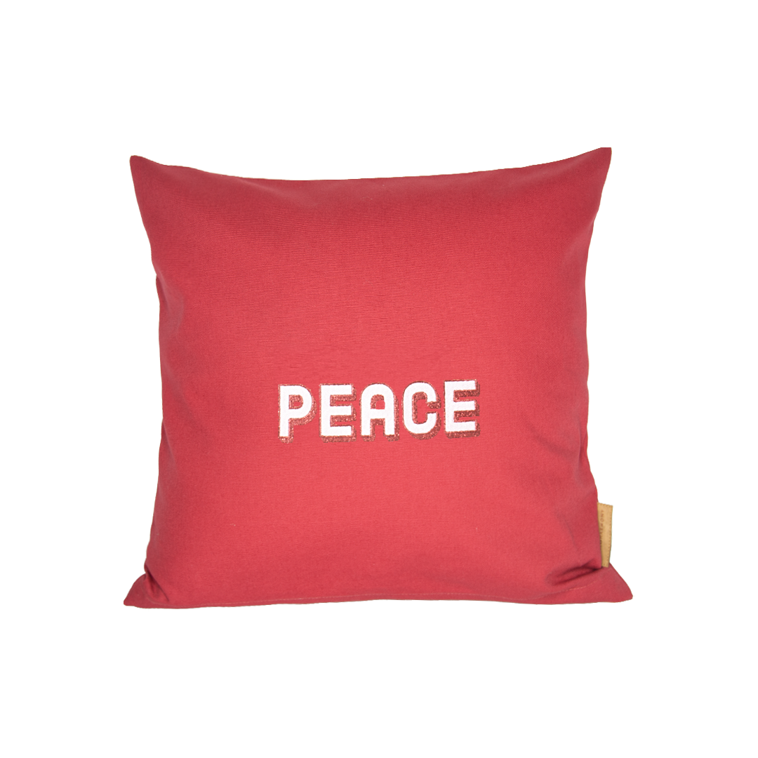 Peace 5 cm Nakıslı  Panama Kırlent