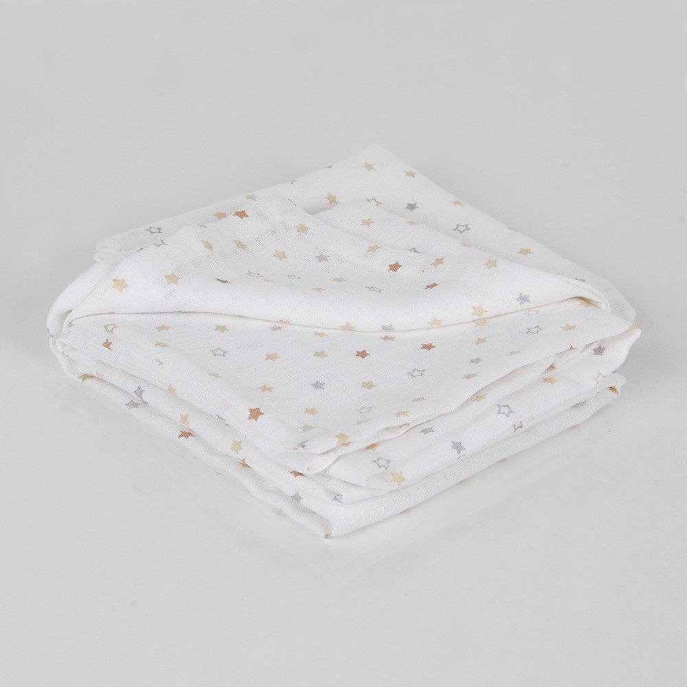 Müslin Çok Amaçlı Örtü Yıldız - 65x65*2