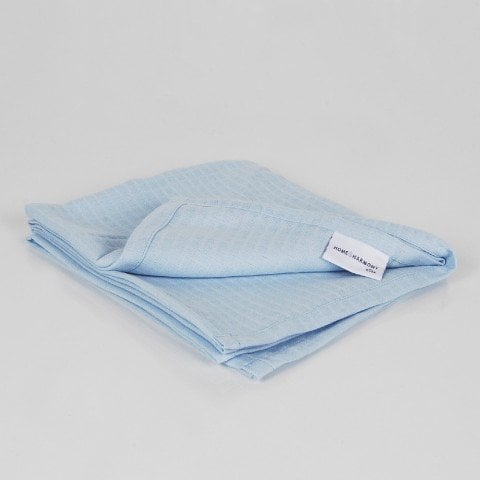 Müslin Çok Amaçlı Örtü Mavi - 65x65*2