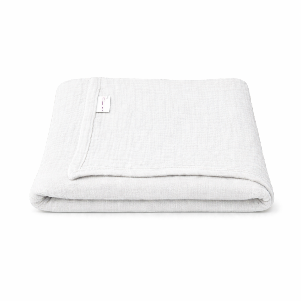 Çok Amaçlı Müslin Örtü Beyaz - 100x100