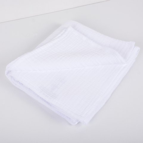 Çok Amaçlı Müslin Örtü Beyaz - 100x100