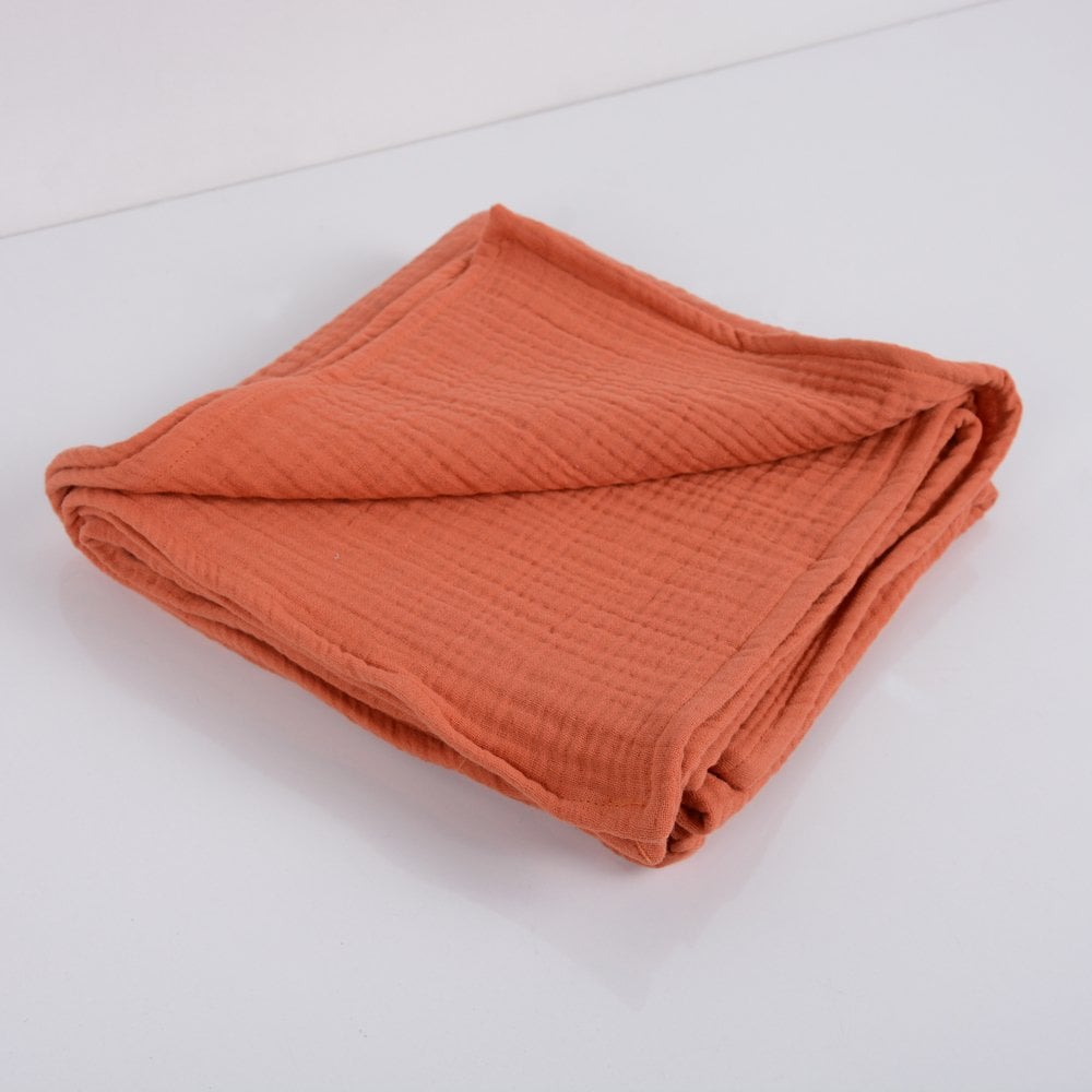 Çok Amaçlı Müslin Örtü Oranj - 100x100