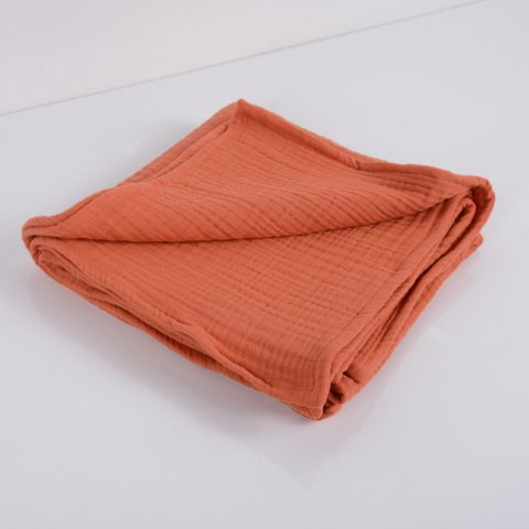 Çok Amaçlı Müslin Örtü Oranj - 100x100