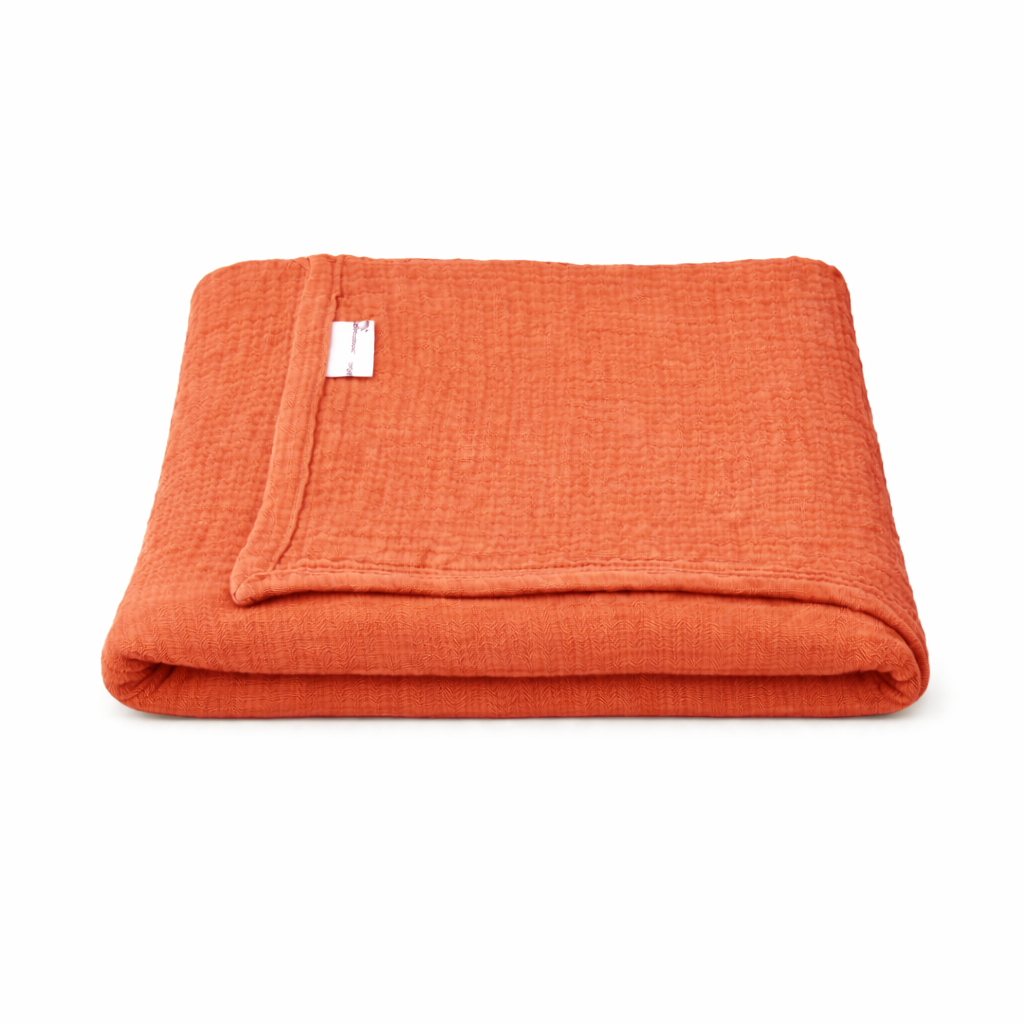 Çok Amaçlı Müslin Örtü Oranj - 100x100