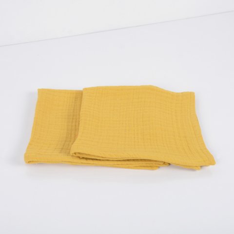 Çok Amaçlı Müslin Örtü Sarı - 35x35*2