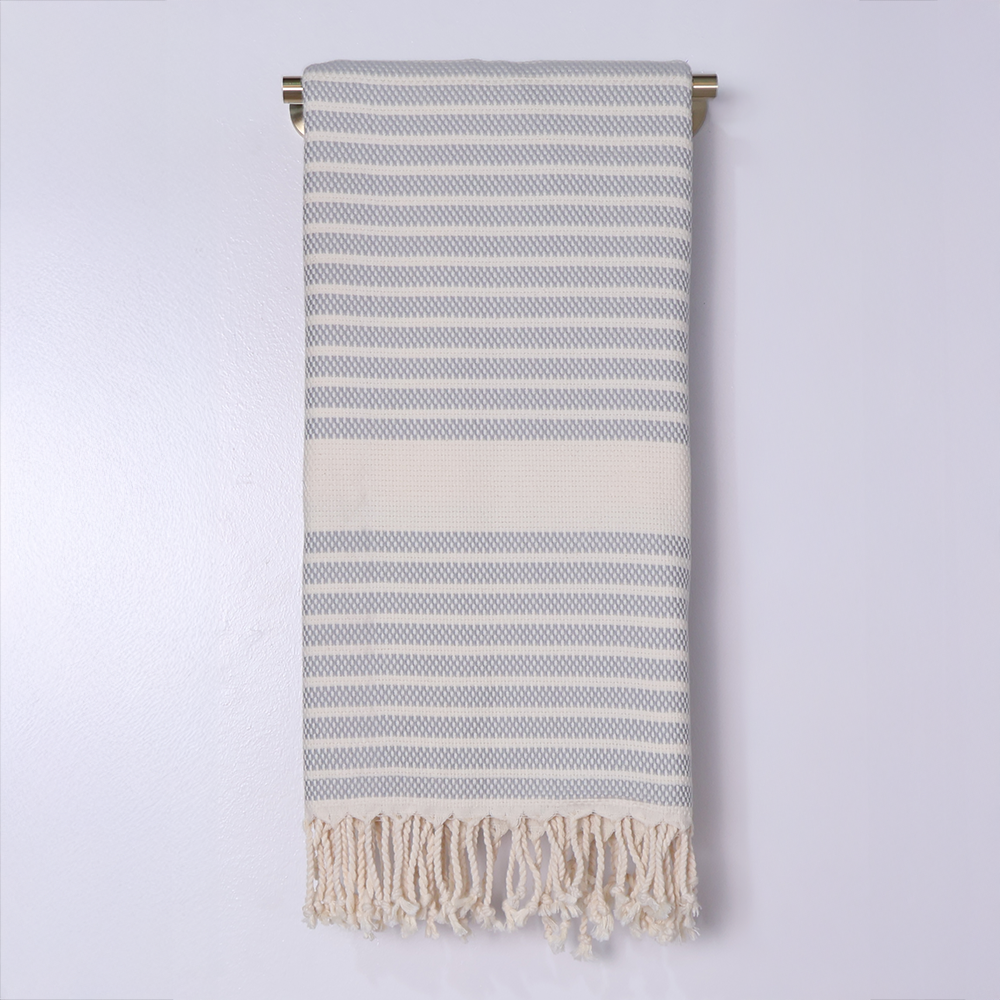 Piksel Çizgi Peştemal Gri