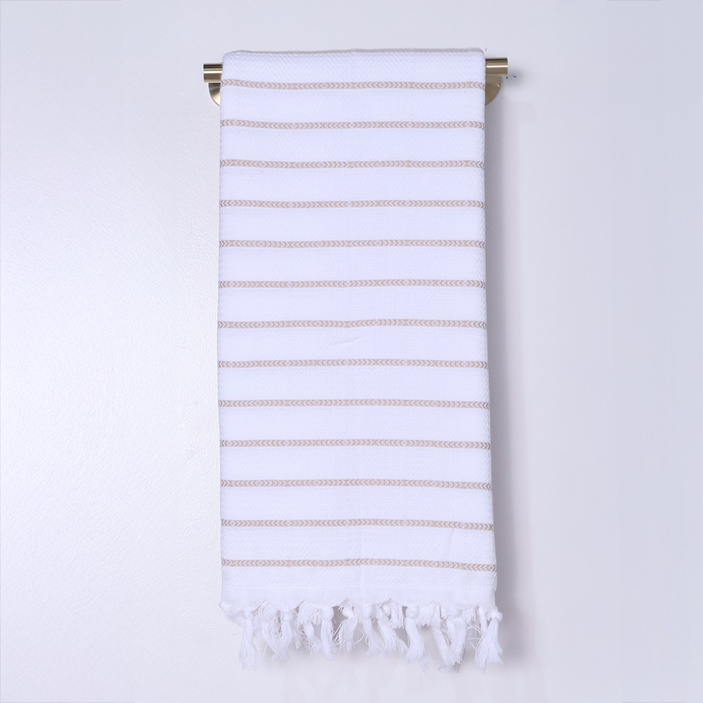 Çizgi Ok Peştemal Bej