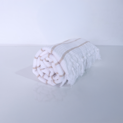 Çizgi Ok Peştemal Bej