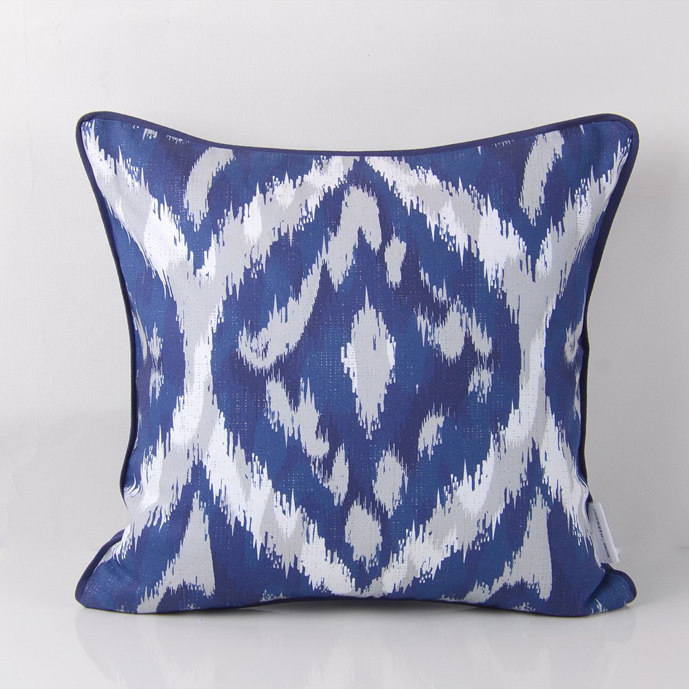 İkat Dijital Kırlent Mavi