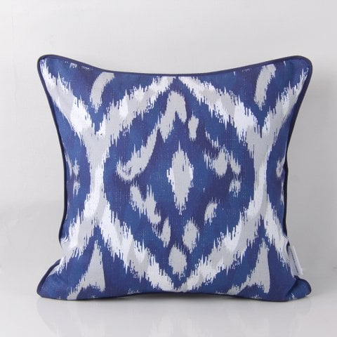 İkat Dijital Kırlent Mavi