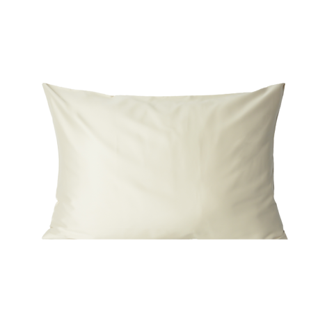 %100 Pamuk Saten Yastık Kılıfı 1 Adet 50X70 Bej