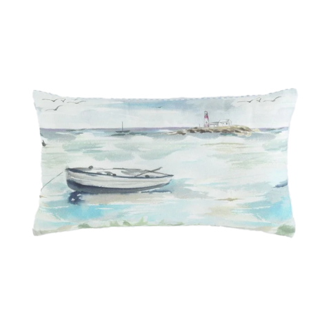 30x50 Dijital Ege Kırlent %100 Pamuk Panama Kumaş Home Harmony Koleksiyonu