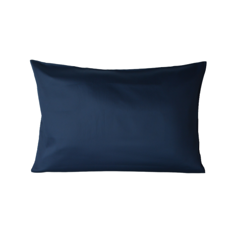 %100 Pamuk Saten Yastık Kılıfı 1 Adet 50X70 Lacivert