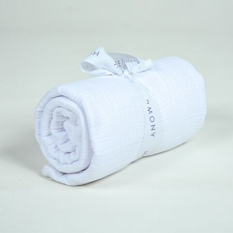 Biyeli Müslin Pike Beyaz - Tek Kişilik