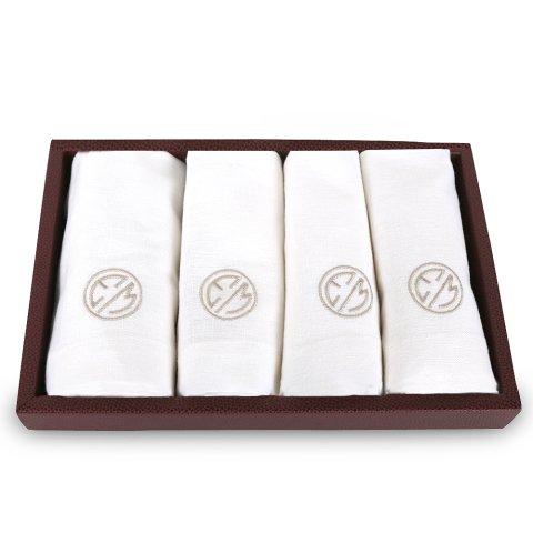 Kişiye özel monogram nakışlı 2'li peçete seti 40x40 cm özel tasarım