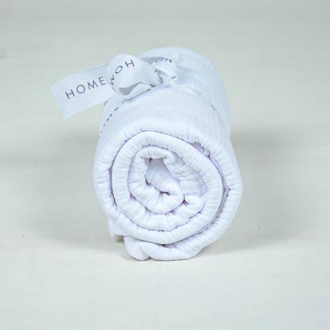 Biyeli Müslin Pike Beyaz - Çift Kişilik