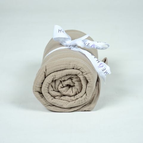 Biyeli Müslin Pike Bej - King Size