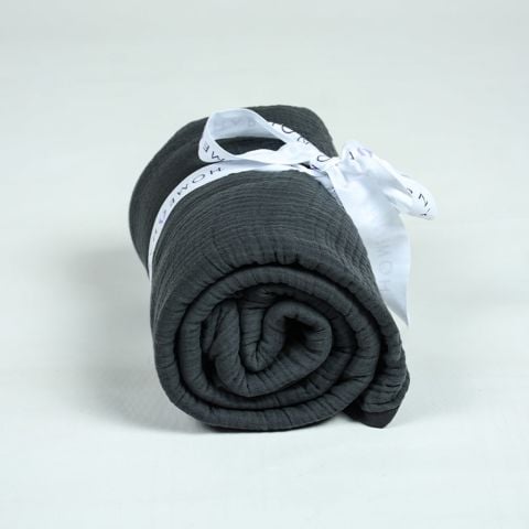 Biyeli Müslin Pike Antrasit - King Size