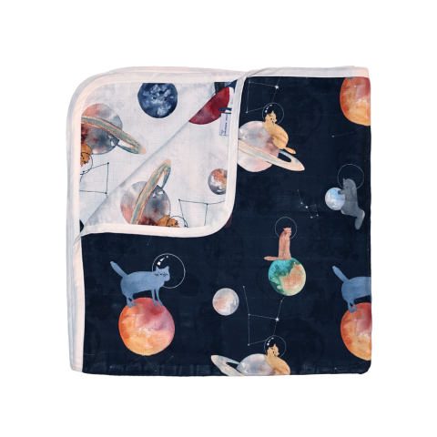 Galaxy Cat Müslin Kundak