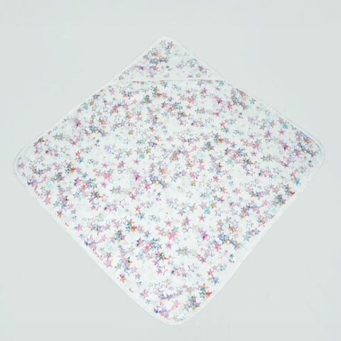 Colourful Stars Müslin Kundak 75x75 cm Yumuşak Bebek Kundak Battaniyesi