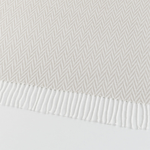 Zigzag Skoç Battaniye Bej