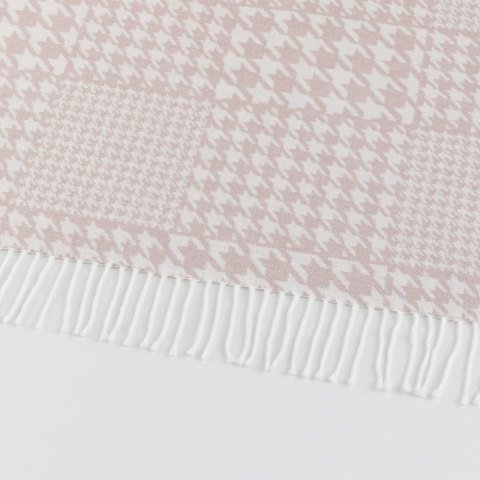 Kazayağı Skoç Battaniye Pudra