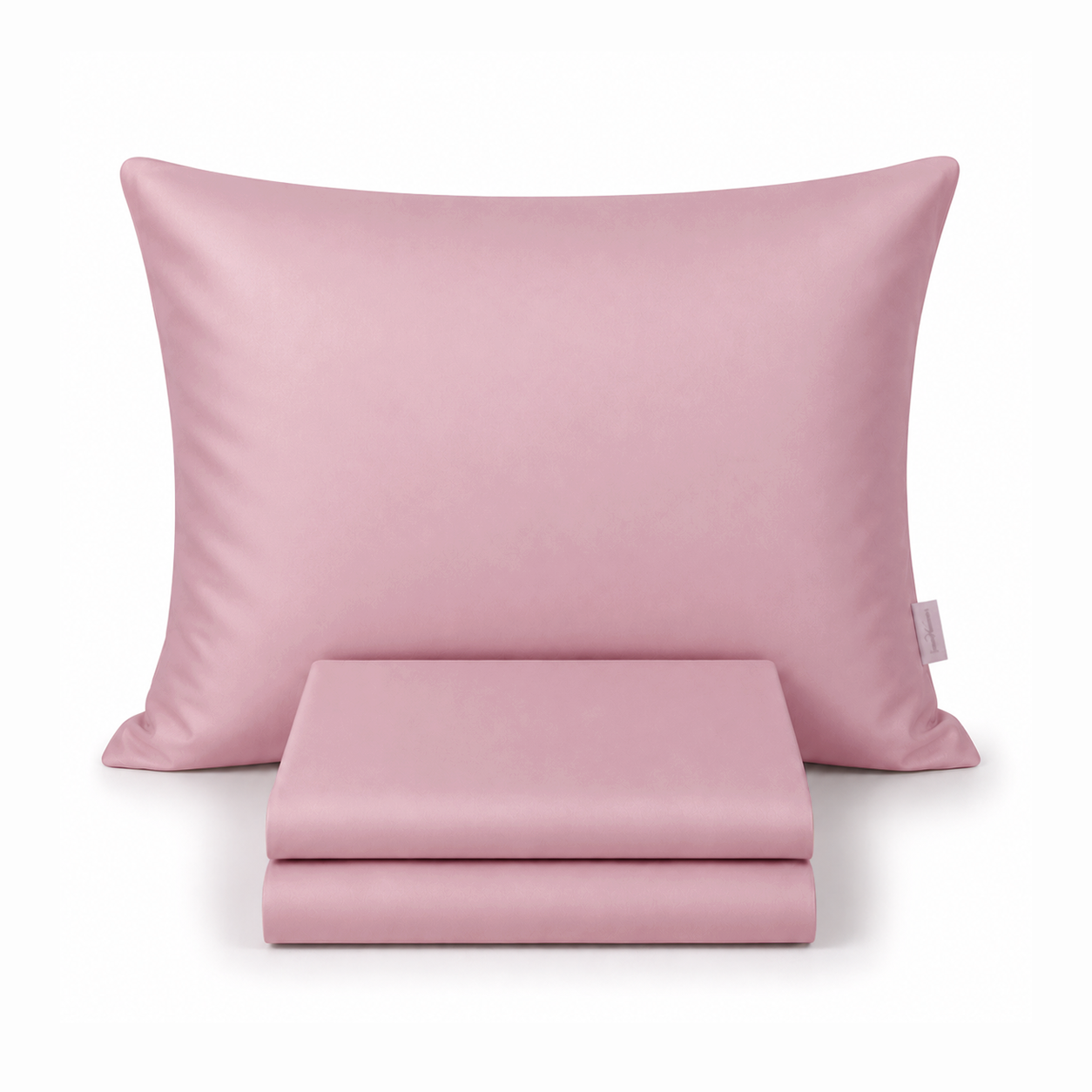 %100 Pamuk Saten Fitted Takım Açık Pembe - 90x200