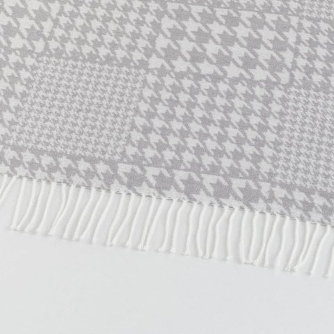 Kazayağı Skoç Battaniye Gri