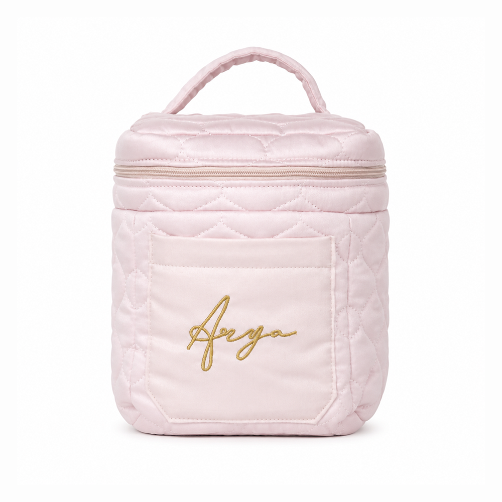 Kişiye Özel Bebek Bakım Çantası Pembe - 15x15