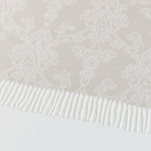 Damask Skoç Battaniye Bej