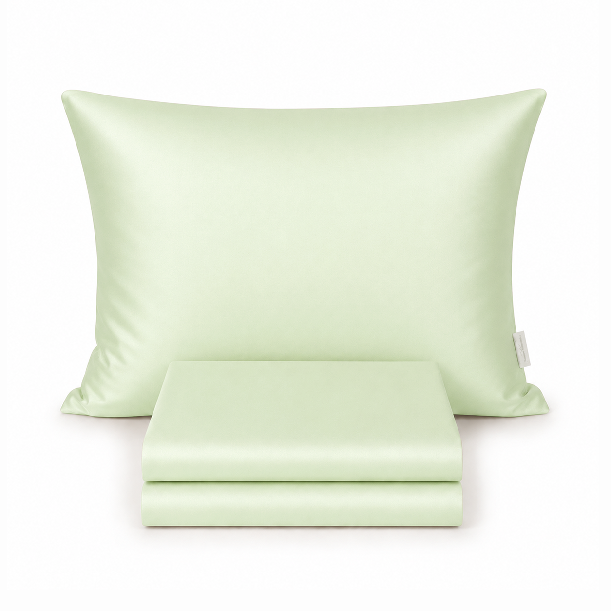 %100 Pamuk Saten Fitted Takım Krem - 90x200