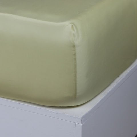 Fitted Saten Takım Krem - 90x200