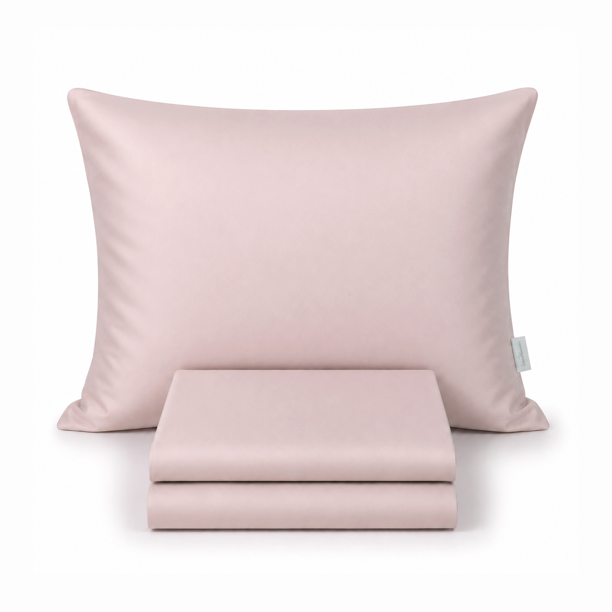 %100 Pamuk Saten Fitted Takım Pudra - 90x200