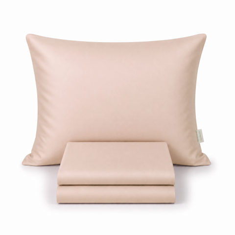 Fitted Saten Takım Açık Pembe - 160x200