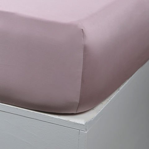 Fitted Saten Takım Pudra - 160x200