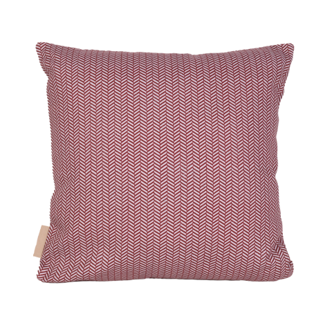 Chevron Skull Nakışlı Kırlent Bordo