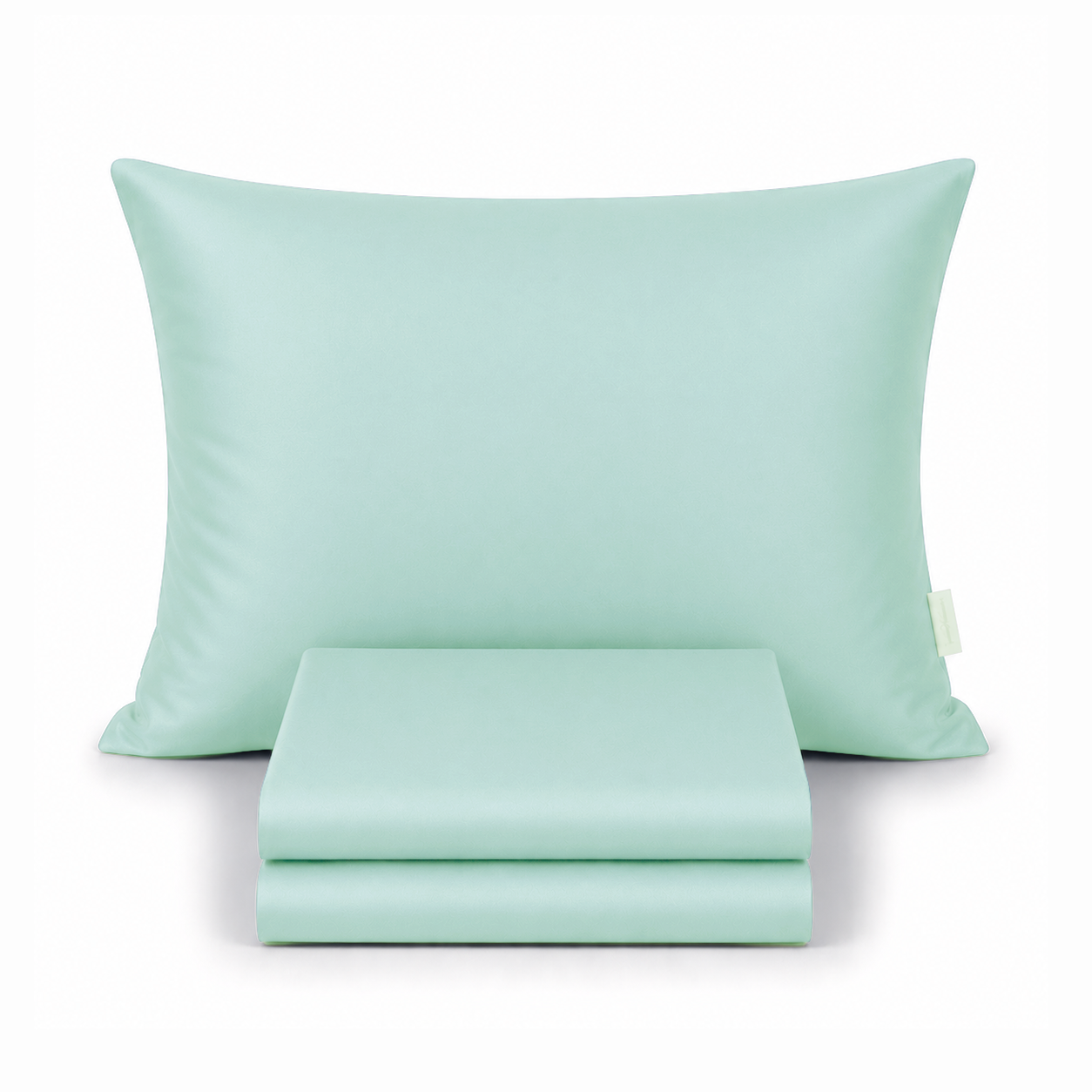 %100 Pamuk Saten Fitted Takım Mint - 180x200