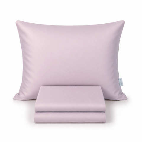 %100 Pamuk Saten Fitted Takım Lila - 200x200