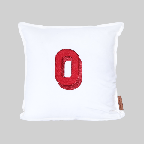 Kişiye Özel Harf Nakışlı Keten Kırlent