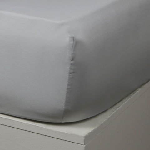 Fitted Saten Takım Gri - 180x200