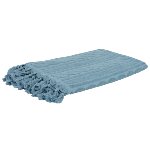 Saç Örgü Havlu Mavi - 30x50