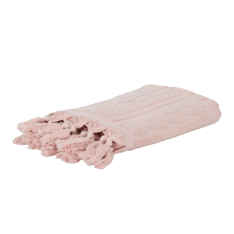 Saç Örgü Havlu Pudra - 50x90