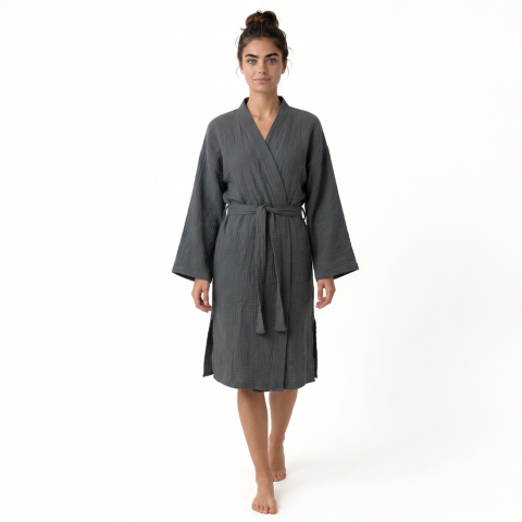 Kimono Müslin Bornoz