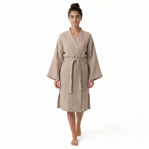 Kimono Müslin Bornoz