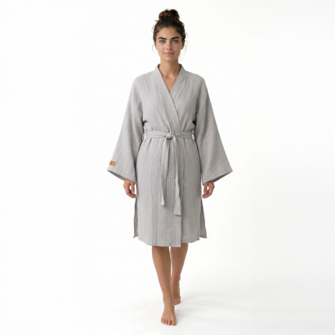 Kimono Müslin Bornoz