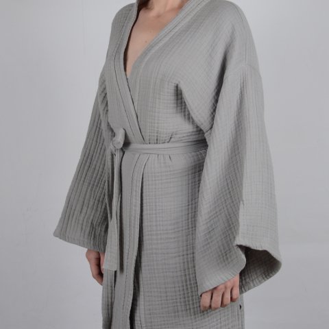 Kimono Müslin Bornoz